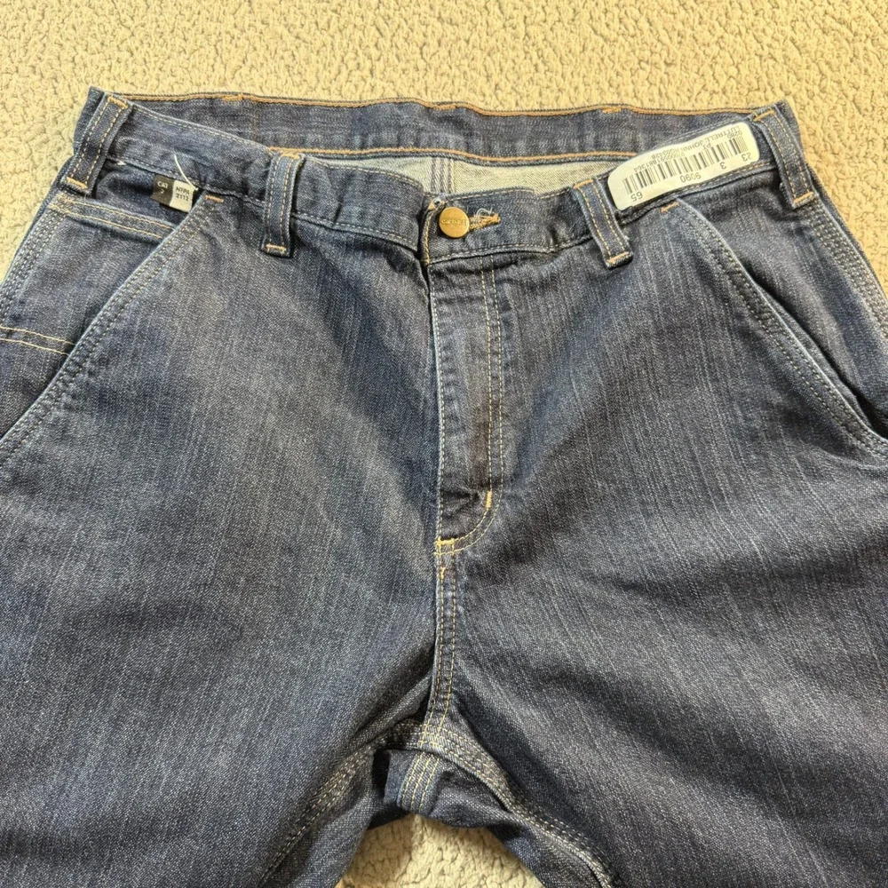 Carhartt FR Flame Resistant Work Jeans Dark Wash Carpenter Pants 30x26 290-83